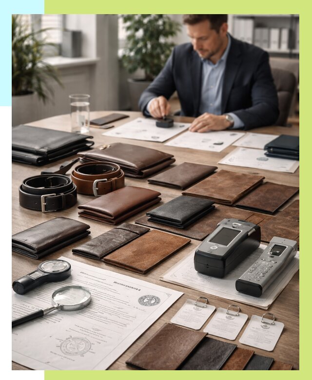 Сертификация кожаных изделий в Югорске от 12253 р. | Алешин-Югр