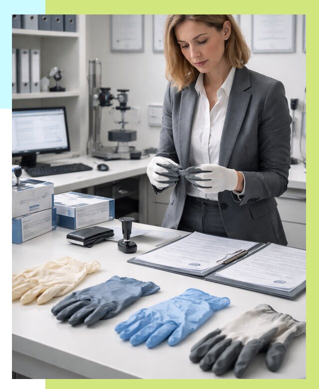 Сертификация перчаток в Югорске от 8679 р. | Алешин-Югр