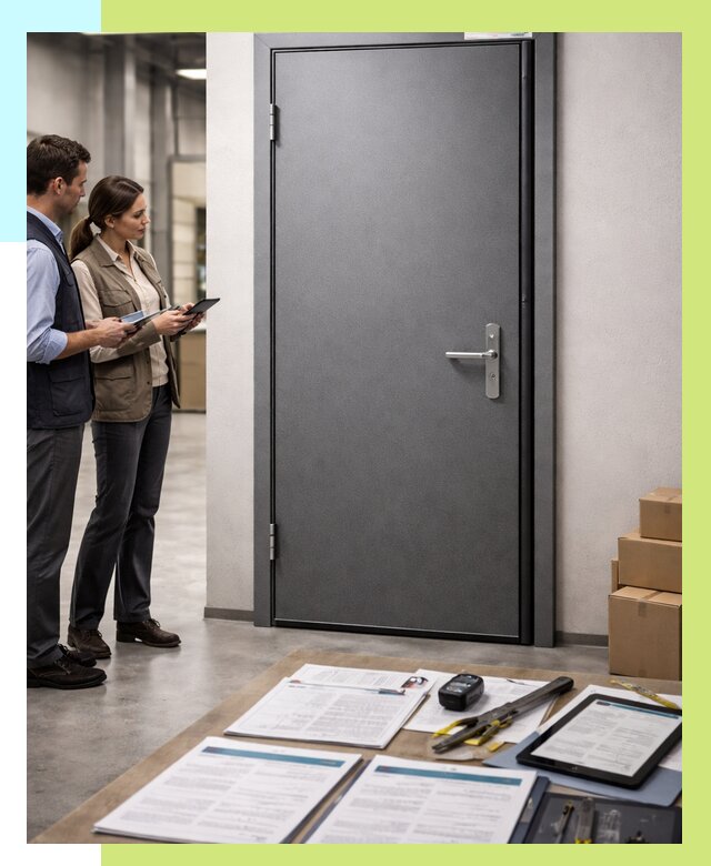 Сертификация противопожарных дверей в Югорске от 9190 р. | Алешин-Югр