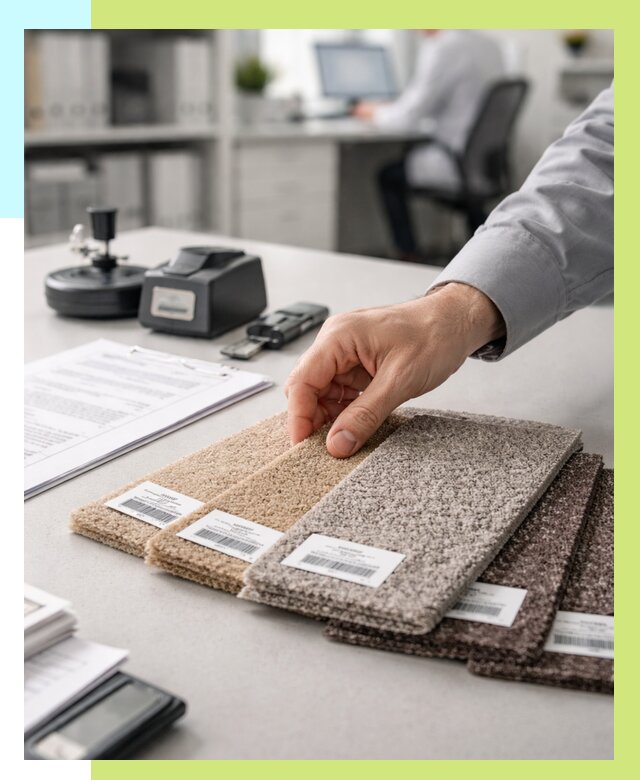 Сертификация ковролина в Югорске от 15317 р., Алешин-Югр