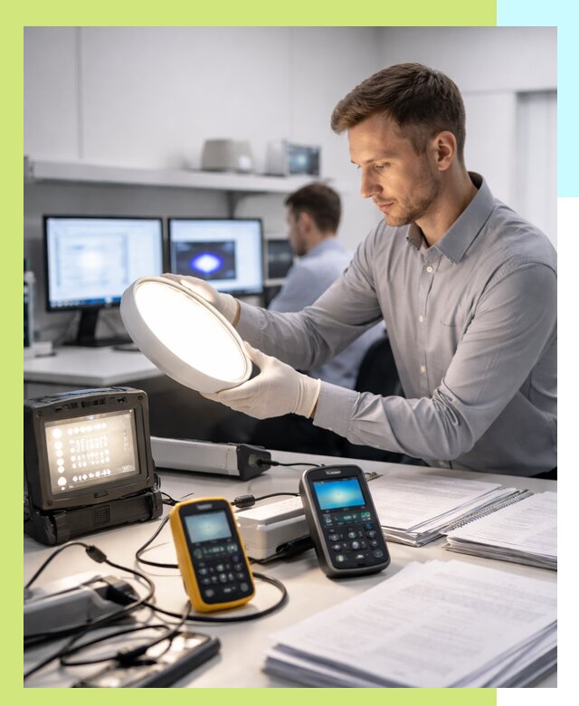 Сертификация светильников в Югорске: испытания и оформление