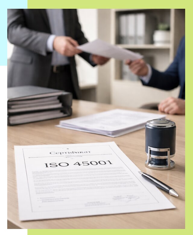 Сертификат ISO 45001 в Югорске под ключ от 45950 р. | Алешин-Югр